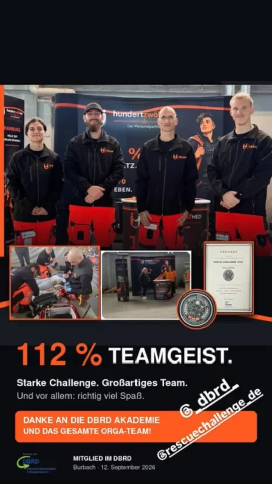 Rescue Challenge 2026 – 112 % Teamgeist